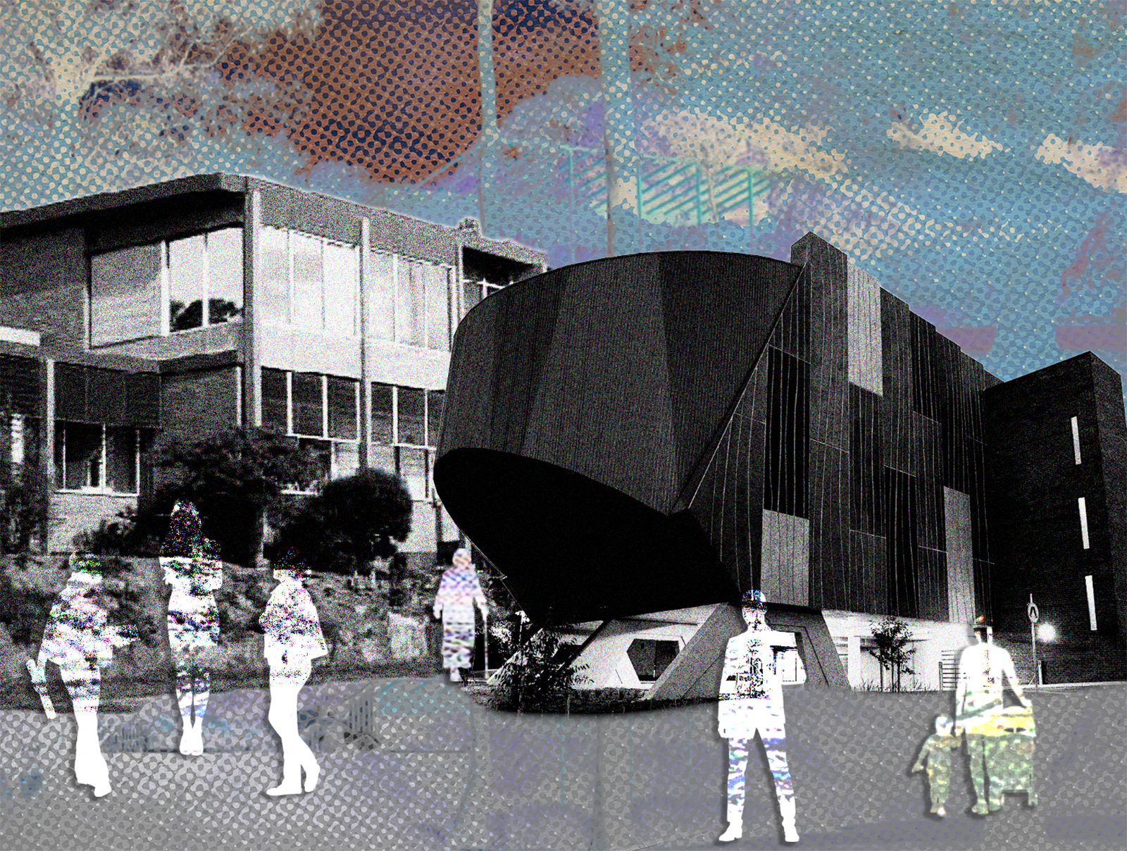 Bluzal Field, Archiving the Future, 2023, Digital Collage.